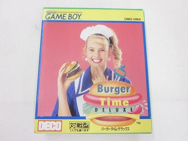 中古品 ゲーム ゲームボーイ ソフト バーガータイム・デラックス Burger Time DELUXE 動作品 箱・取扱説明書付き