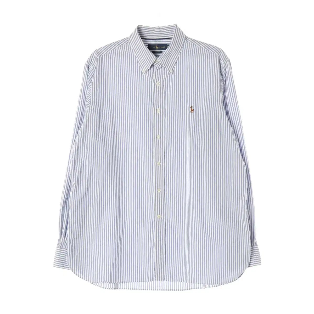 ポロ ラルフ ローレン ストライプ シャツ ブルー XL