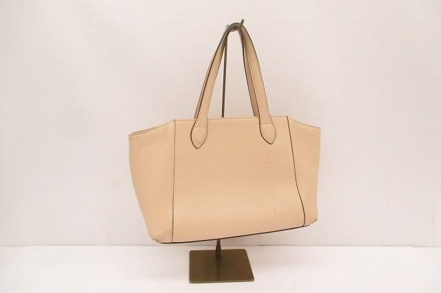 リクエスト品 希少カラー 美品 WAKO ワコウ シボ革 ハンドバッグf314 WAKO ワコウ 和光 シボ革 レザー ハンドバッグ ピンクベージュ