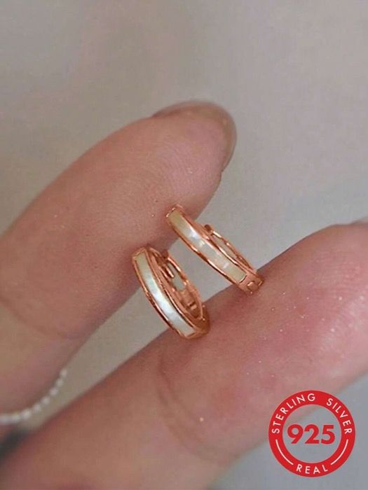 ジュエリー レディース イヤーアクセサリー 1ペア ファッショナブルで優雅な幾何学模様925スターリングシルバーピアス、デイリーウェアやパーティーのギフトジュエリー女性用