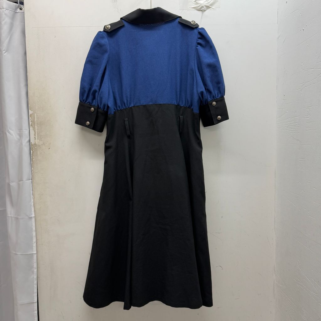 MIHO MATSUDA ミホマツダ Bicolor Puff Sleeve Dress ドレス ブラック