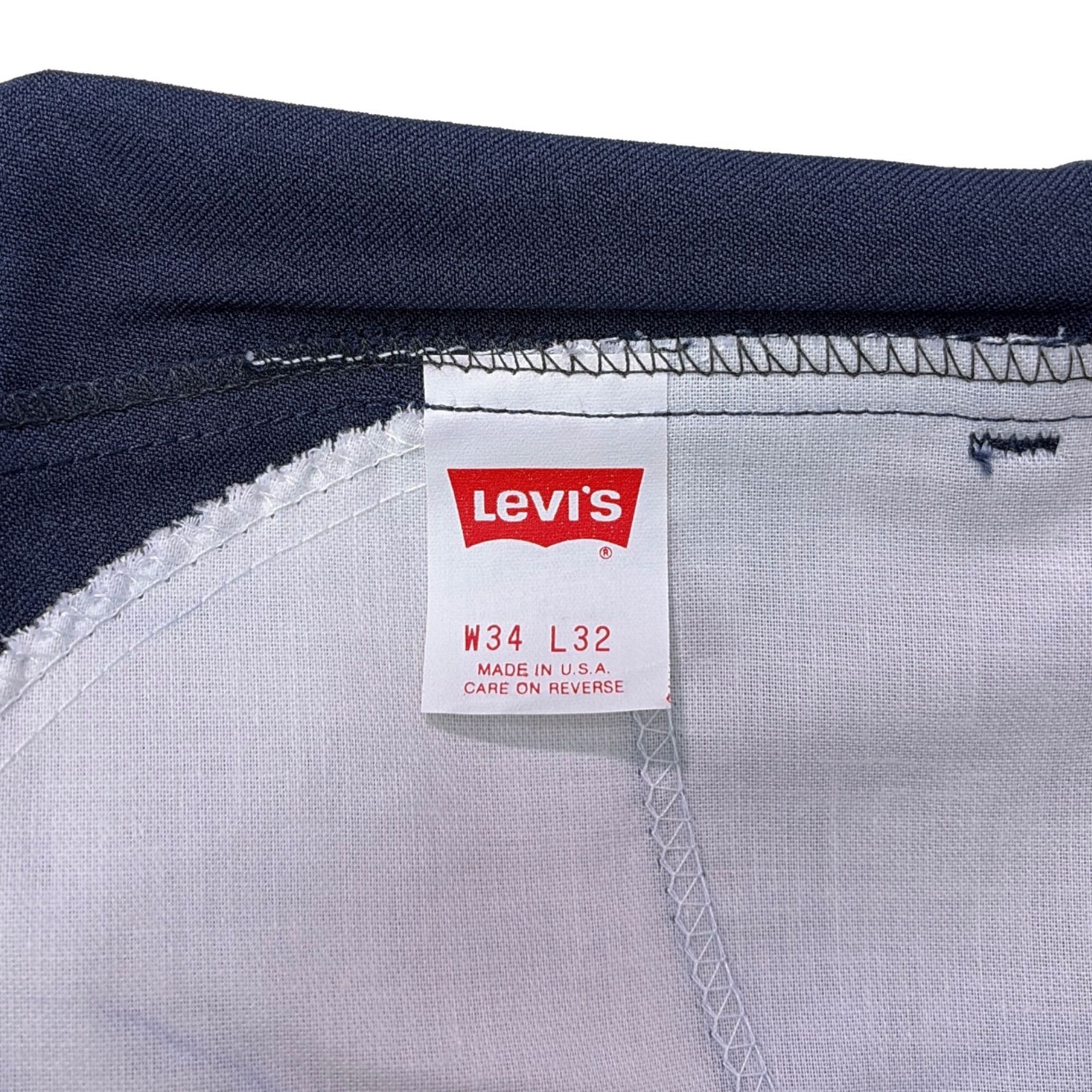デッドストック 80s LEVIS リーバイス 517 スタプレ パンツ 紺 W34