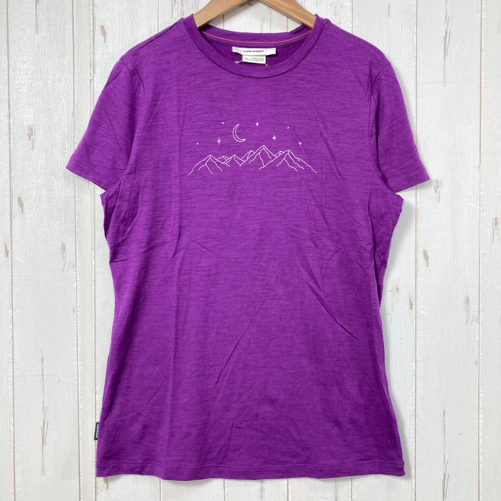 ✉️Women's S パープル系 Icebreaker ( アイスブレーカー ) 150 テックライト スパークリング スターズ Tシャツ 150 Tech Lite Sparkling Stars T-Shirt メリノウール ウェア トップ