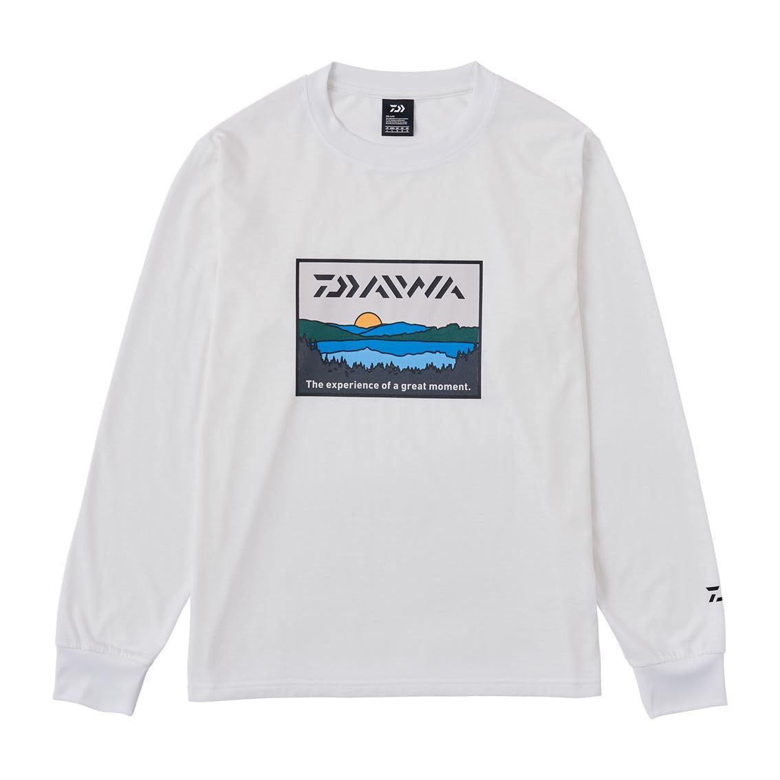 特価商品 [ダイワ] DE-6724 フィッシングネットロングTシャツ レイクサイド ホワイト M