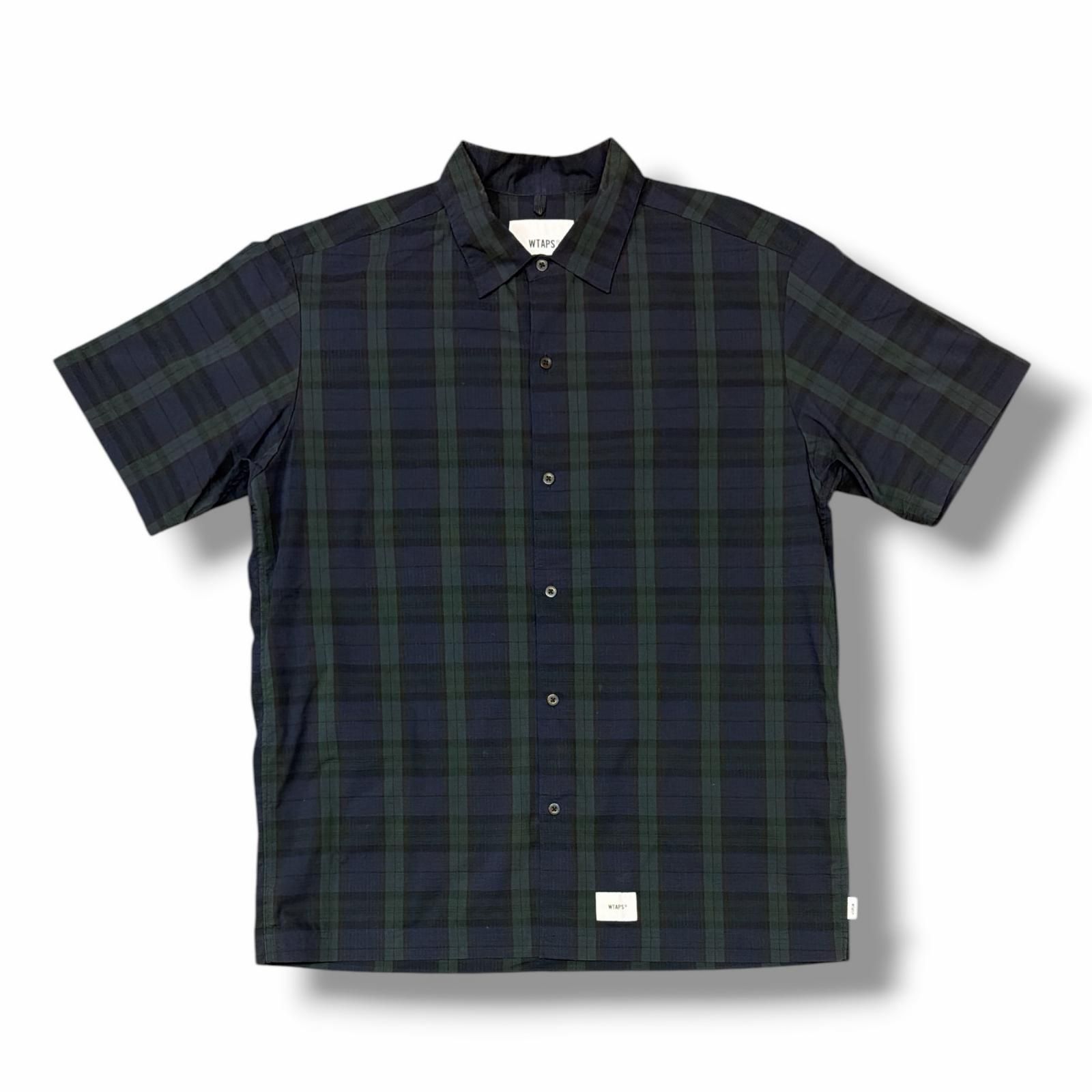 WTAPS 21SS UNION 01 SHIRT チェックシャツ 長袖 ダブルタップス 211TQDT-SHM03 グリーン 3 （10392M）