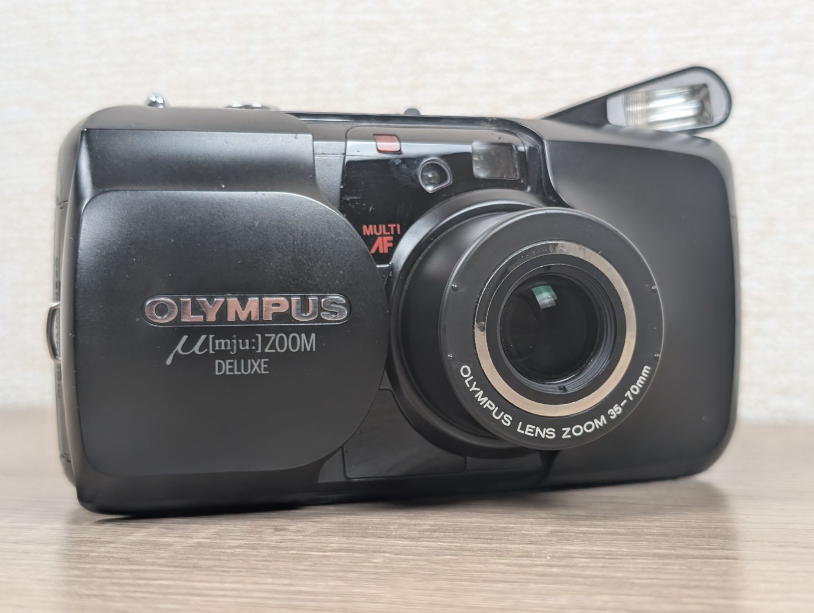 完動品】OLYMPUS μ ZOOM DELUXE ブラック オリンパス ミュー ズーム