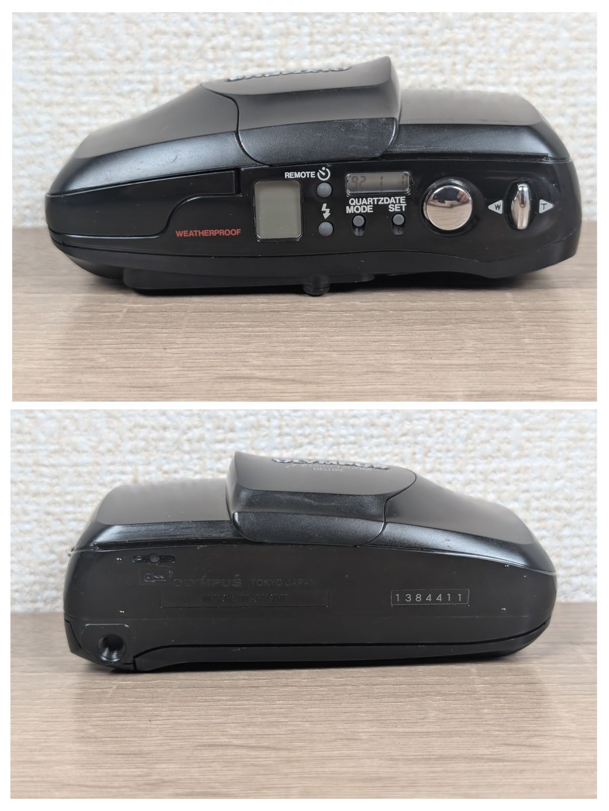 完動品】OLYMPUS μ ZOOM DELUXE ブラック オリンパス ミュー ズーム