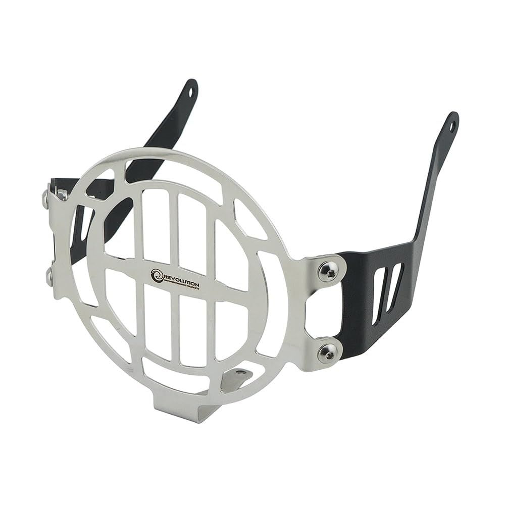 特価商品 REVOLUTION ホンダ スーパーカブ C125用ヘッドライトガード[ブラック/シルバー]Headlight Guard For HONDA C125 JA48 JA58 (Silver)