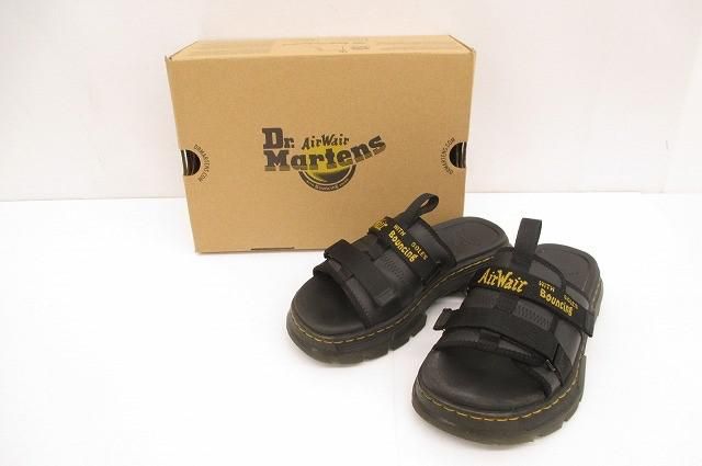 良品 ドクターマーチン Dr.Martens AYCE スライドサンダル 31530001 UK4 23cm ブラック 黒 レディース