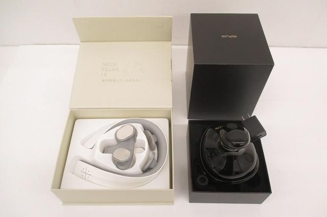ニップラックス NIPLUX ネックリラックス 1S NP-NR21WT-1S EMS ヘッドスパ NP-HS22BK-EMS 2点 家庭用美容器 中古