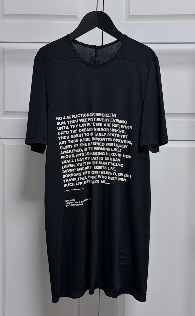 RICK OWENS リックオウエンス / DEEPER THAN A MOTHERS TEARS Tシャツ