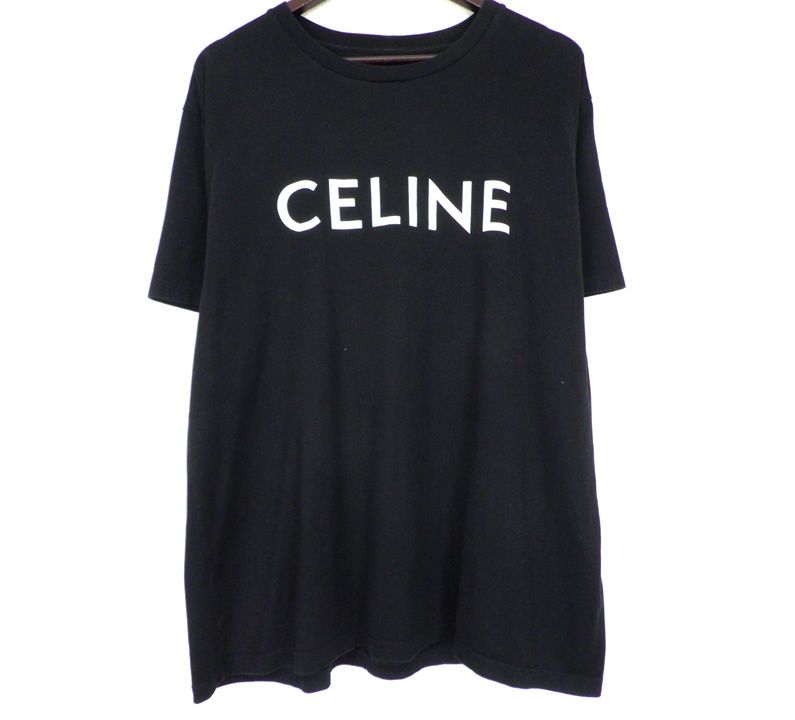 CELINE ロゴプリント 半袖Tシャツ セリーヌ CELINE 【 2X681671Q 】 フロント ロゴ プリント コットン