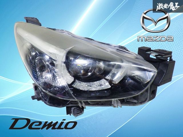 【破損無し】デミオ 前期 DJ3FS DJ5FS LED ヘッドライト ヘッドランプ ライト 右 右側 運転席側 刻印 Z マツダ純正 KOITO 100-18373