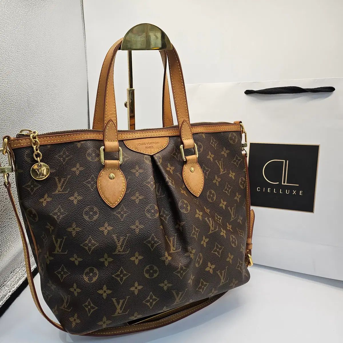 正規品 Louis Vuitton ルイヴィトン パレルモ PM モノグラム ショルダーバッグ
