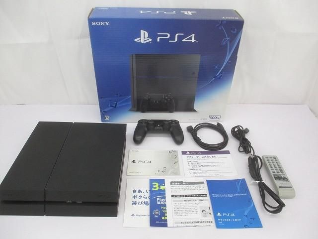 【まとめ売り 中古品】 ゲーム プレイステーション4 PS4本体 CUH-1200A ジェットブラック 動作品 箱・説 周辺機器付き