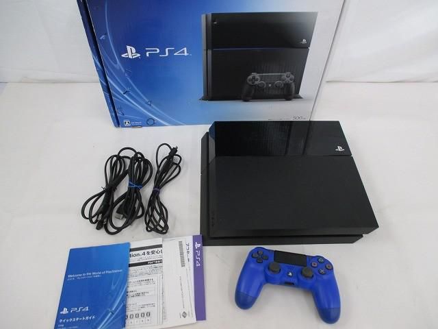 【まとめ売り 中古品】 ゲーム プレイステーション4 PS4本体 CUH-1000A 500GB ジェットブラック 動作品 箱 周辺機器付き