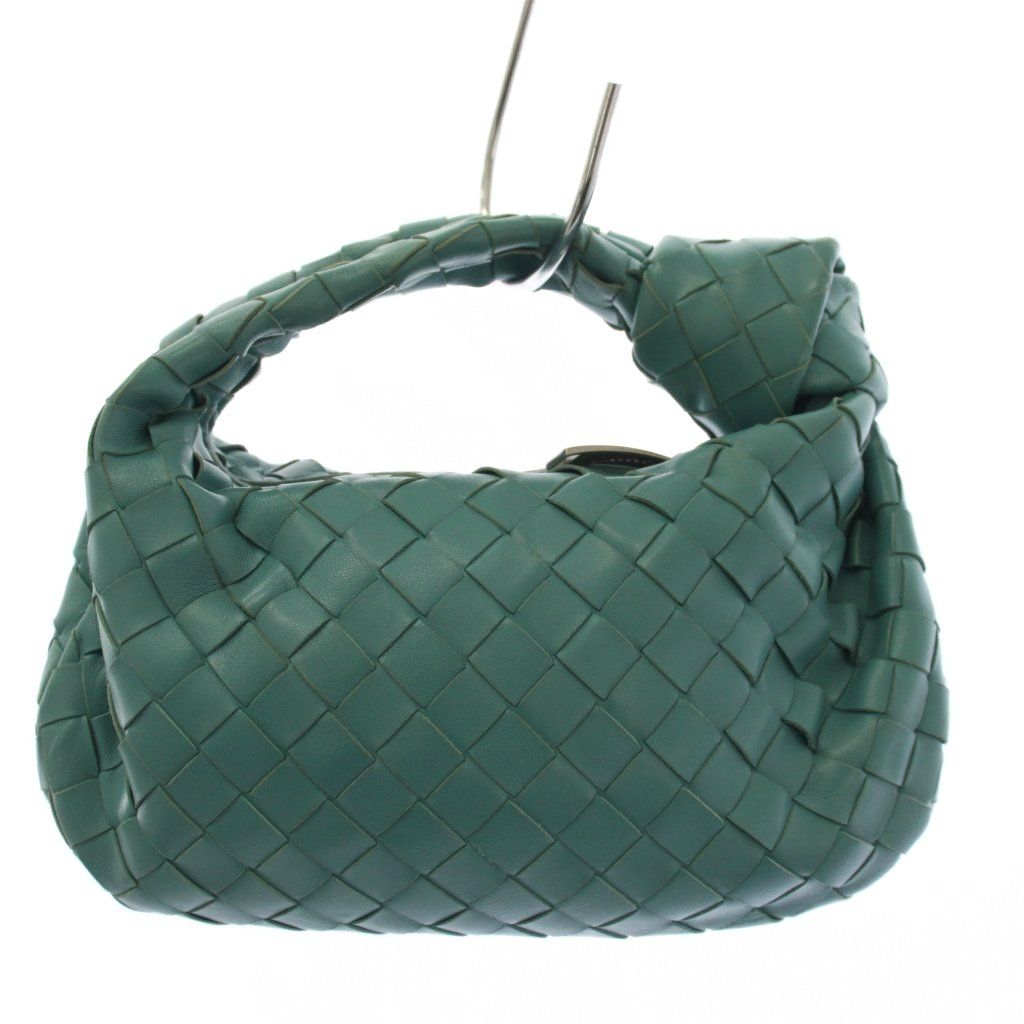 ボッテガヴェネタ BOTTEGA VENETA Teen Jodie イントレチャート ハンドバッグ レザー 青 /KH ■OH