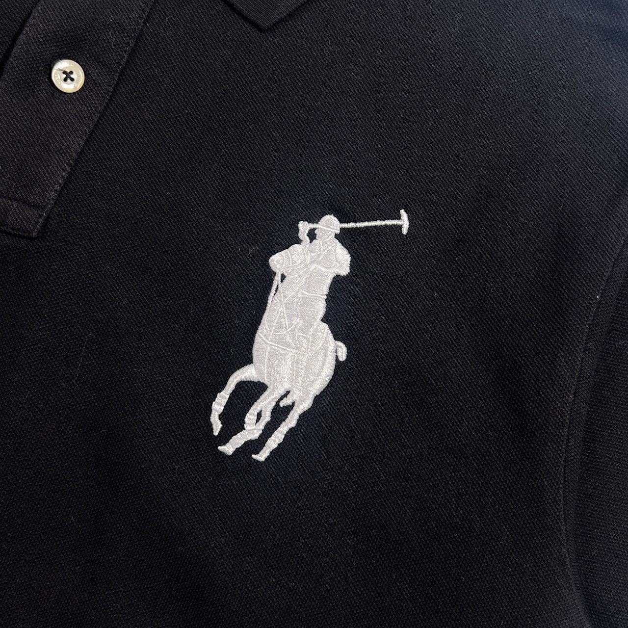 90s POLO RALPH LAUREN ポロ ラルフローレン CUSTOM FIT 鹿の子 ビッグ