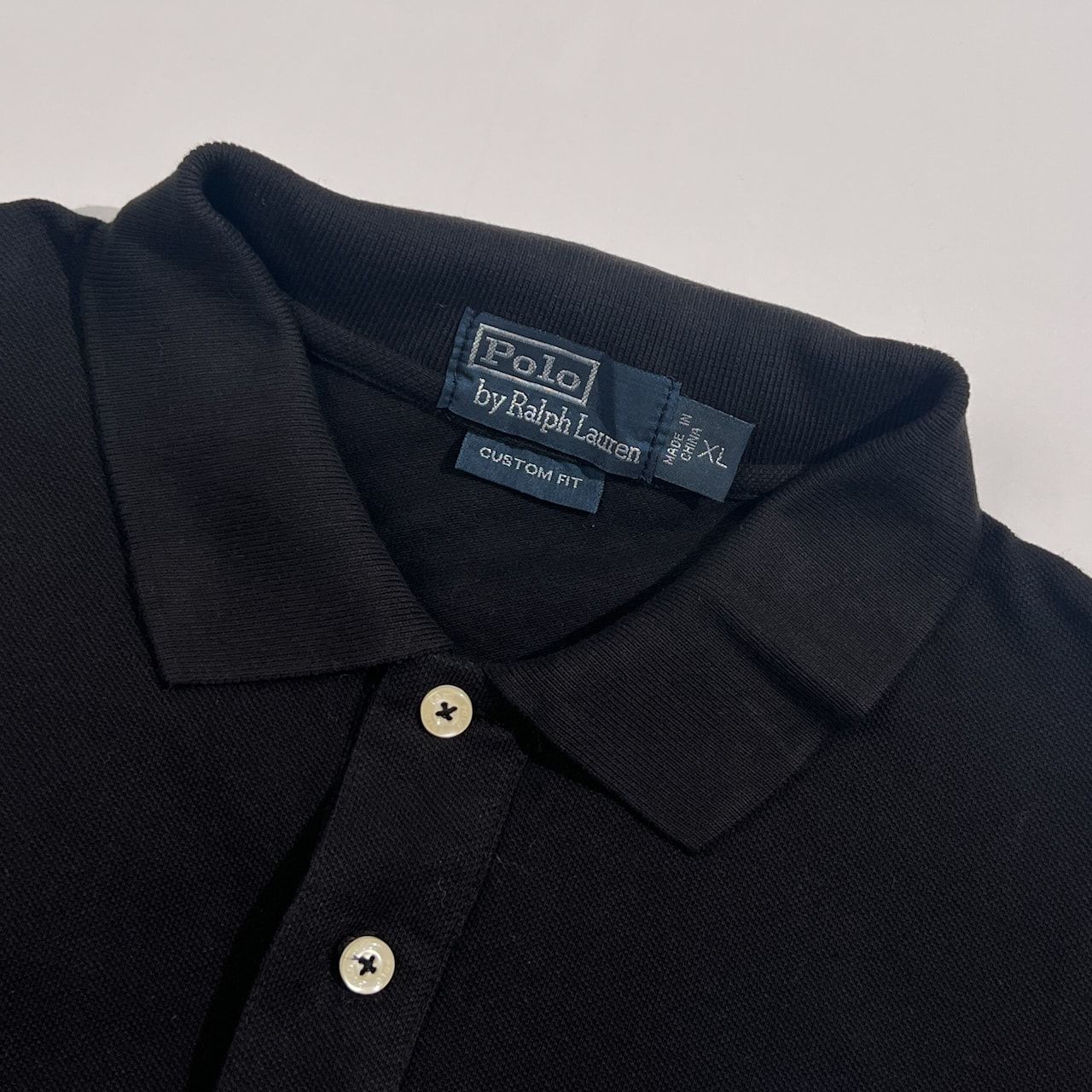 90s POLO RALPH LAUREN ポロ ラルフローレン CUSTOM FIT 鹿の子 ビッグ