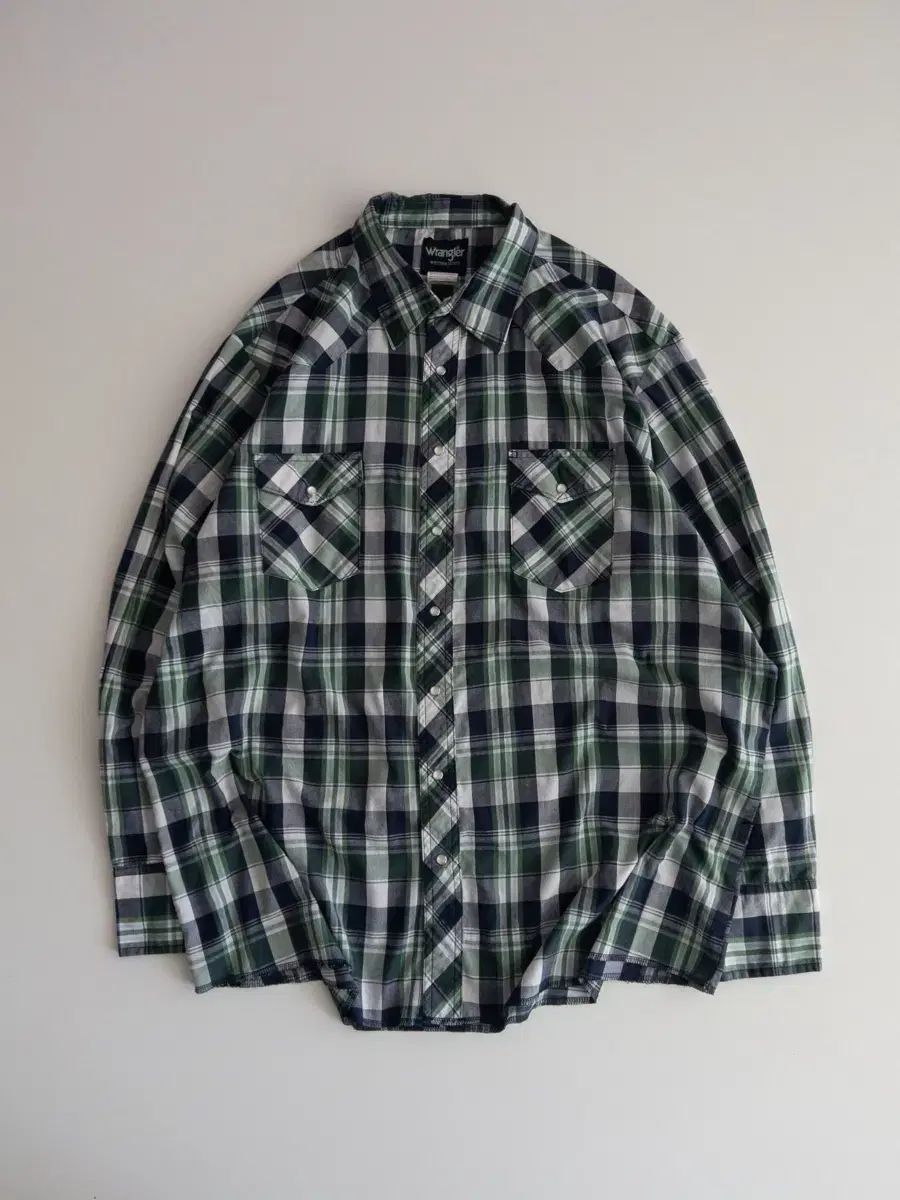 Wrangler(ラングラー) ウェスタン CHECK 長袖 シャツ XXL
