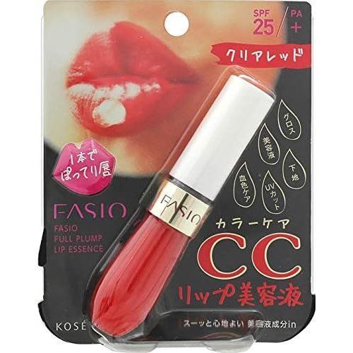ファシオ フルプランプ リップエッセンス CC II6g クリアレッド 4