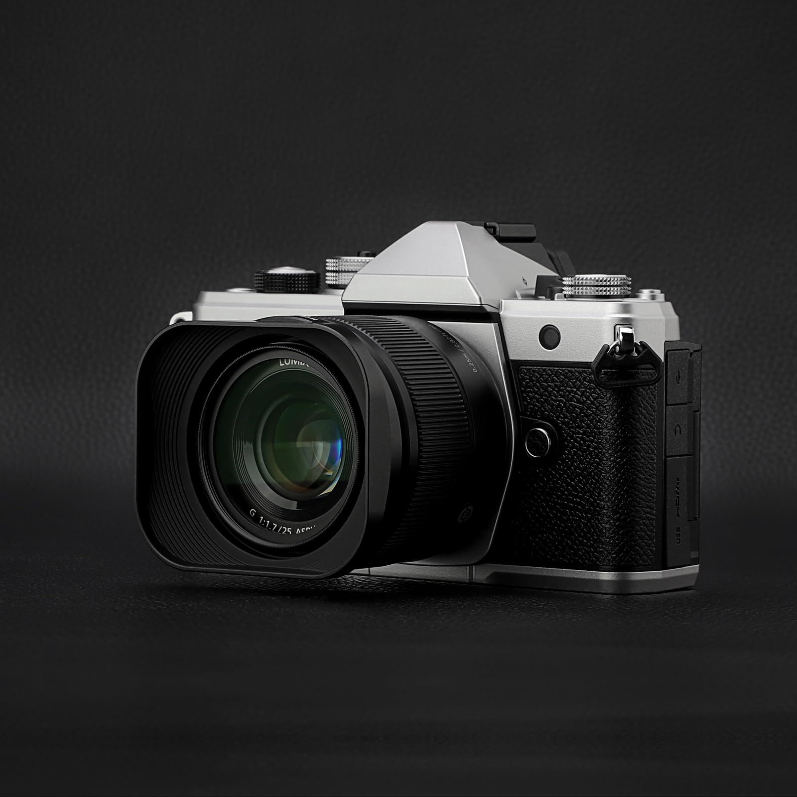 特価商品 Haoge LH-P2517 スクエアメタルレンズフード パナソニック