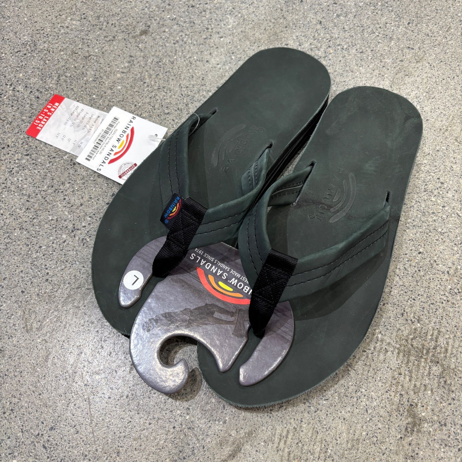 【Rainbow Sandals】Double Layer Premier Leather Sandal 