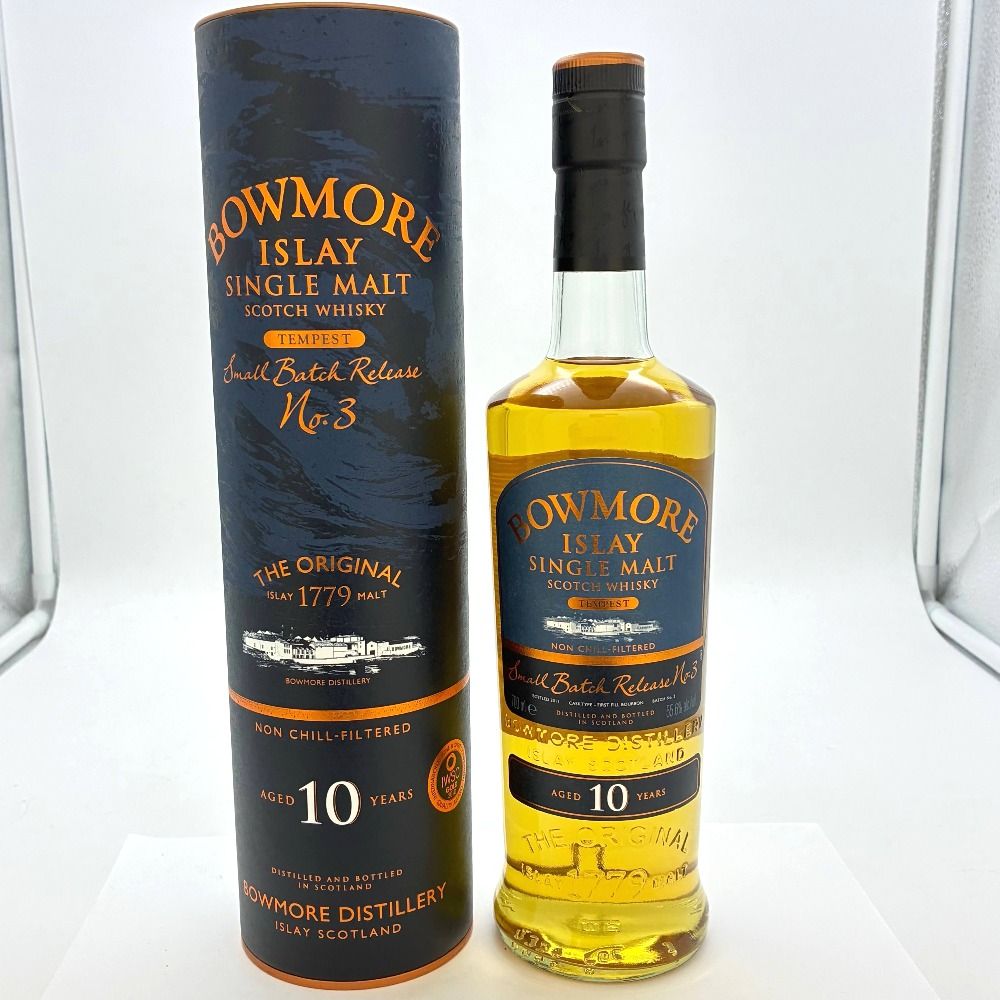 ボウモア 10年 テンペスト No.3 バーボン樽100% 2011年ボトリング アイラ スコッチ 700ml 55.6% ノンチル 洋酒 古酒 未開栓 ウイスキー