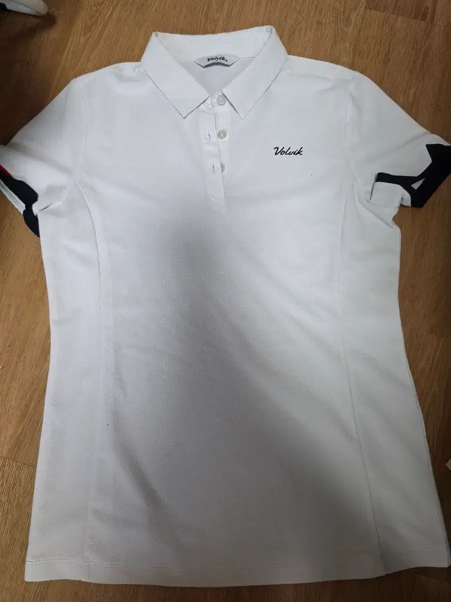 ボルビック 半袖 カラーTシャツ 白
