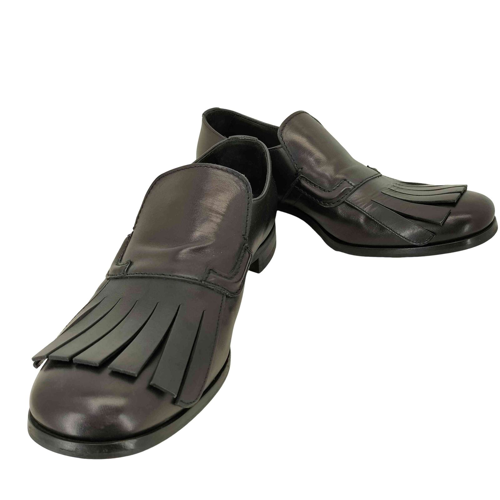 プラダ PRADA レザータッセルドレスシューズ メンズ 9