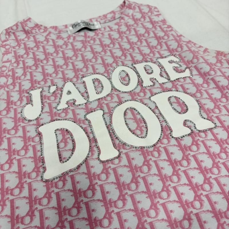 クリスチャンディオール JADORE ジャドール ロゴ 総柄 ラインストーン
