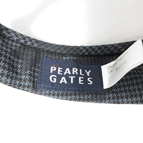 パーリーゲイツ PEARLY GATES ゴルフ サンバイザー チェック 千鳥柄
