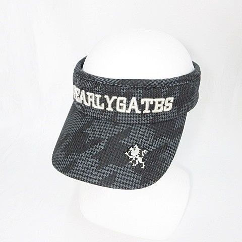 【試着のみ】PEARLY GATES チェック柄（千鳥格子）サンバイザー パーリーゲイツ PEARLY GATES ゴルフ サンバイザー チェック 千鳥柄