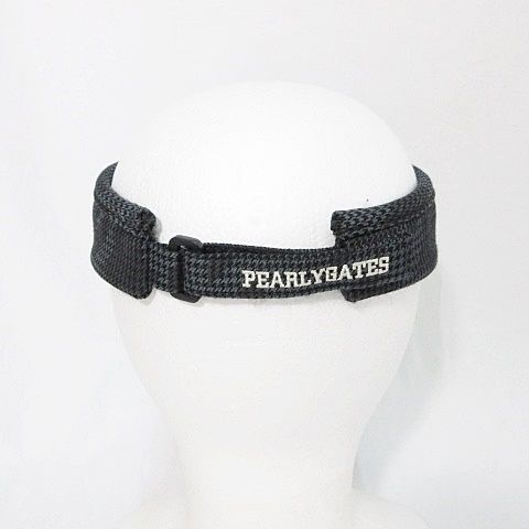 パーリーゲイツ PEARLY GATES ゴルフ サンバイザー チェック 千鳥柄