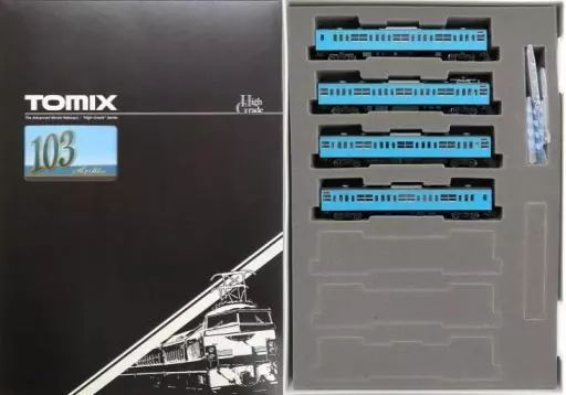 【中古】鉄道模型 1/150 国鉄 103系通勤電車 高運転台ATC車・スカイブルー 基本セット(4両セット) [92585]
