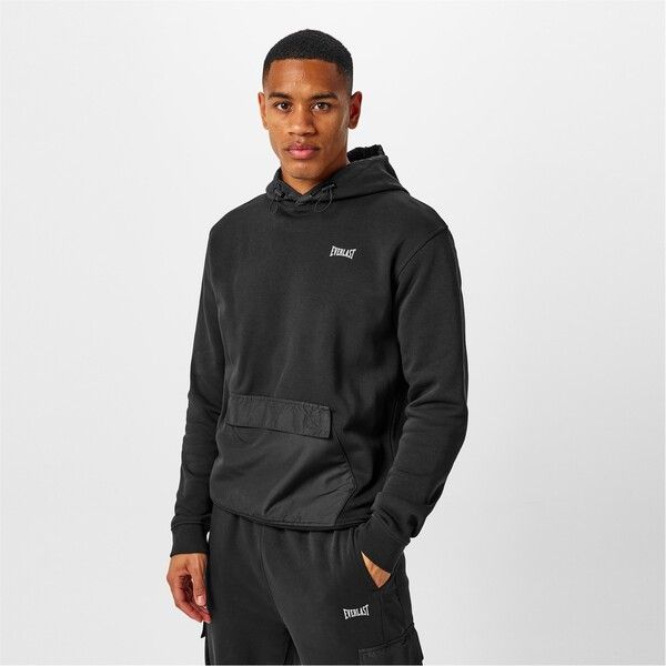 エバーラスト メンズ アウター パーカー・スウェット パーカー Everlast Elite Utility Hoodie Black ブラック