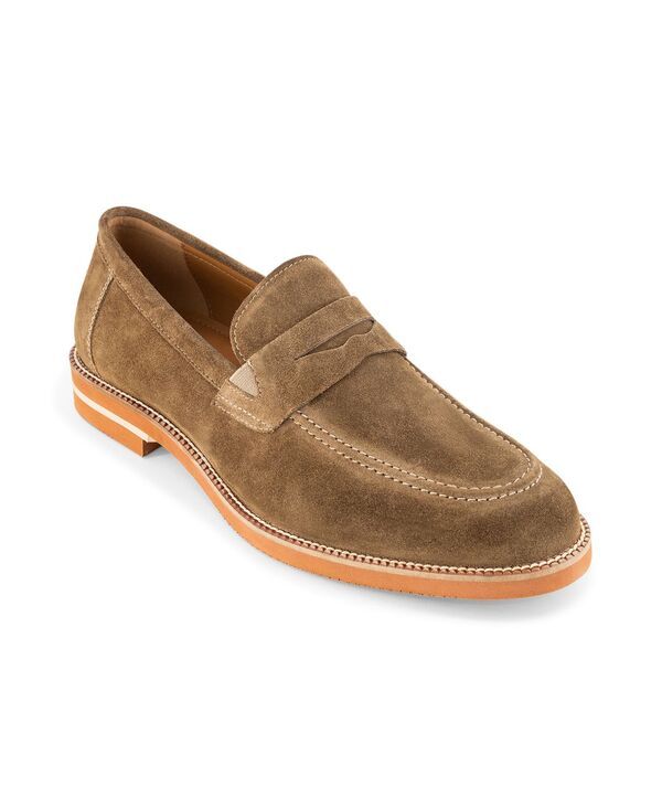 アンソニー ヴィア メンズ シューズ スリッポン・ローファー Anthony Veer Mens Brighton Penny SlipOn Loafers Brown suede ブラウン