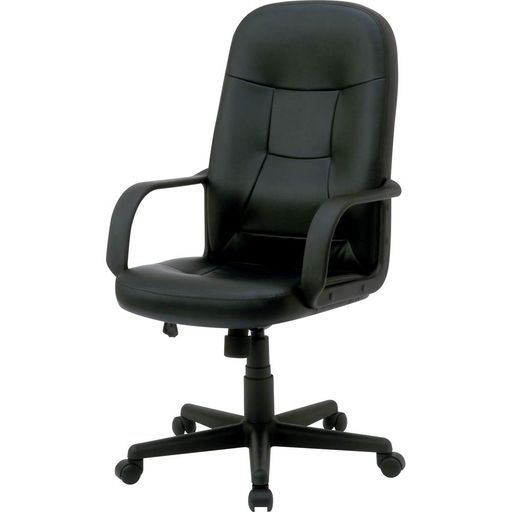 ナカバヤシOAレザーチェアハイバックブラックCCL-002D[エレクトロニクス]
