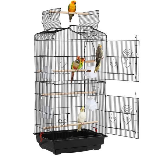 Yaheetech鳥かご鳥ケージ大型高強度複数飼い豪華大きい鳥小屋スタンドありbirdcageブランコありフルハウスペット用品おもちゃあ