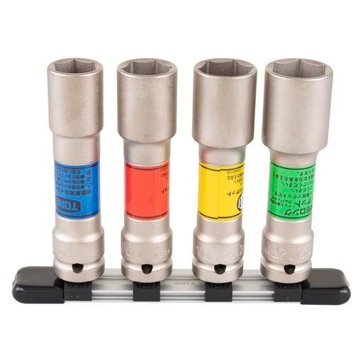 トネ(TONE)インパクト用薄形ロングホイルナットソケットセット(ホルダー付)HA404LN差込角12.7mm(1/2”)内容4点