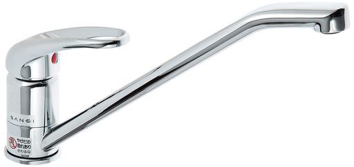 SANEI(サンエイ)シングルワンホール混合栓キッチン用泡沫吐水取付けはボルト式K87110JV-13
