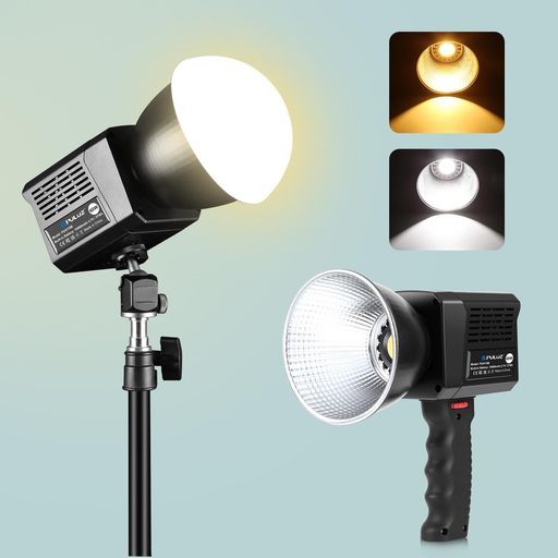 PULUZ60WCOB撮影ライト2500K-6500K10000mAh長時間稼働CRI95+8種シーンモード生放送/商品撮影/屋外撮影用補光ライト