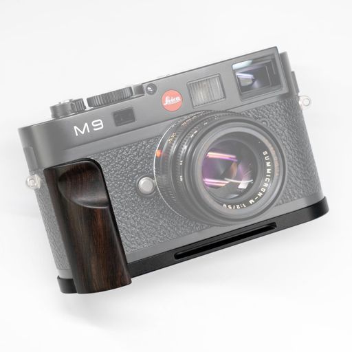 Iborrys高級レトロ実木カメラグリップ、対応LeicaライカM9M8M8.2MMonochromM-Eカメラ、専用L型クイックリリースプレート職人手作