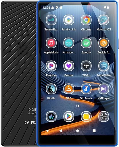 MECHEN5インチMP3プレーヤー128GBTFカード付きAndroid13音楽プレーヤーWIFIBluetooth搭載ミュージックプレーヤー4GB+32GB内蔵多