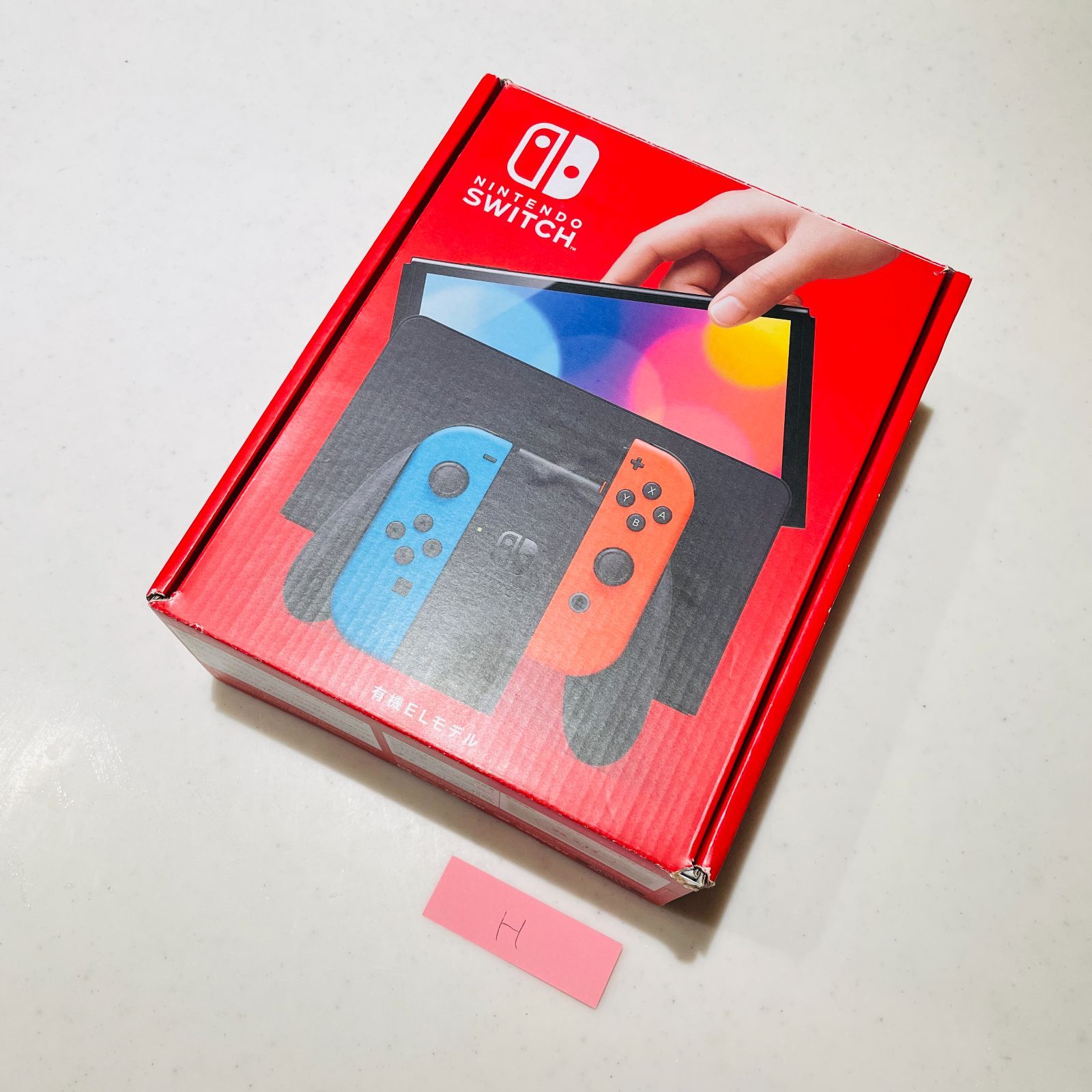 美品 Switch 有機ELモデル ネオン 液晶無傷 動作良好 OLED 付属品完備