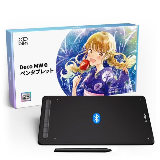 XPPenペンタブBluetoothワイヤレス接続8x5インチX3ペン傾き検知ペンタブレット板タブスマホ対応イラストテレワークお絵描ソフト