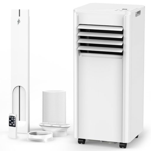 COWSARスポットクーラー2.6kW7-9畳対応エアコン2階段風量風向き調整60°左右ルーバー24時間タイマーおやすみモード省エネ工事不