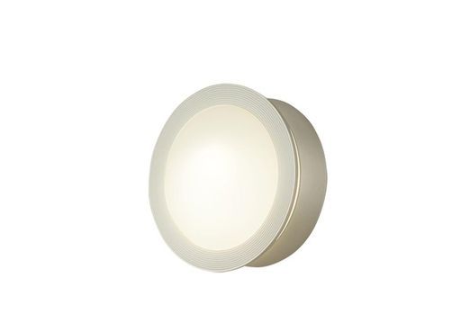 パナソニック(Panasonic)ポーチライトLED電球4.3W1灯天井/壁直付型密閉/防雨型LED電球交換型電球色プラチナメタリック/乳白幅240