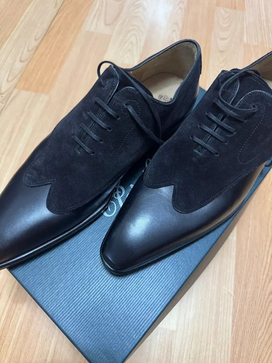 ピンズベリー ブラック コンビ Oxford 靴 260