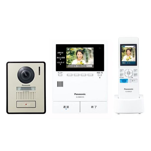 [パナソニック]テレビドアホン宅配ボックス連携COMBOCOMBO-LIGHTあんしん応答機能火災報知器連動モニター3.5型カラー液晶玄関子